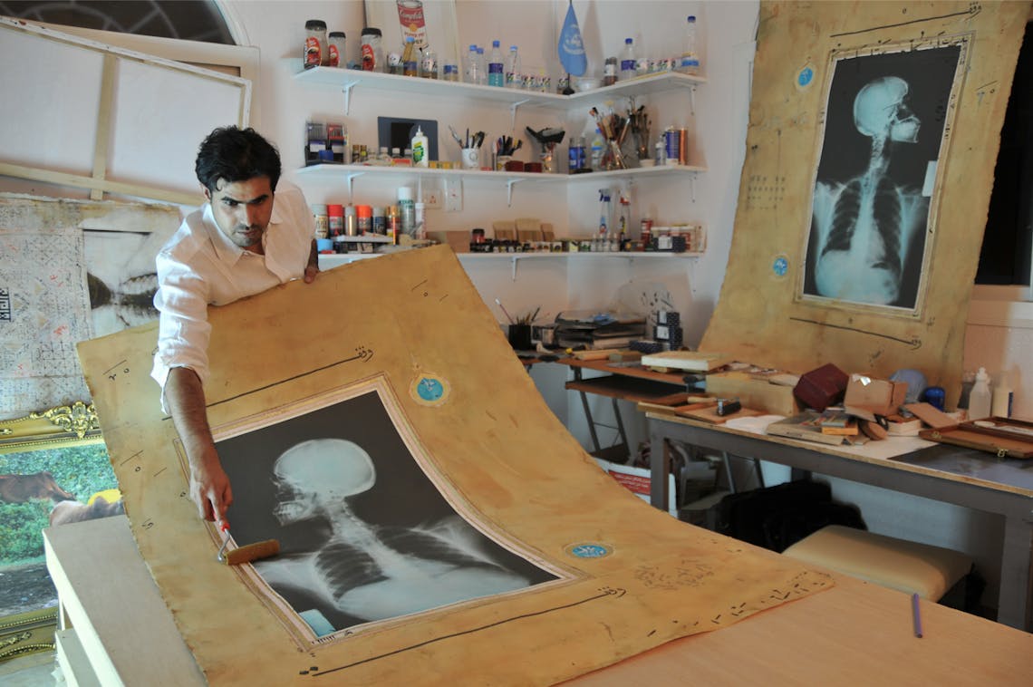 Ahmed Mater in Studio